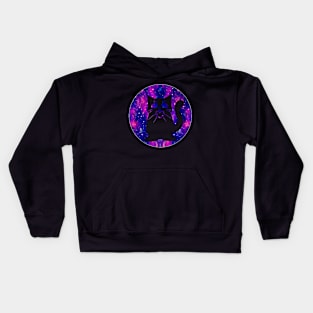 Space Cat Love (Transparent) Kids Hoodie